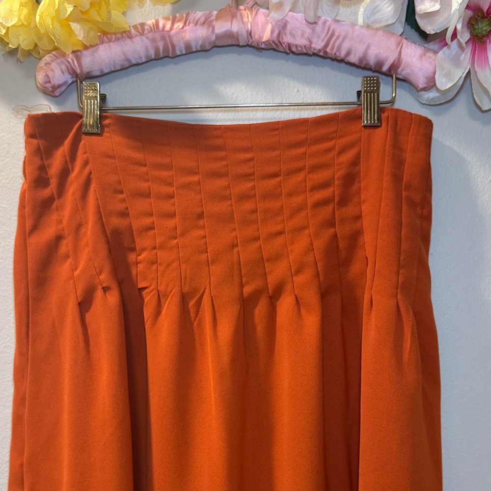 Women's Orange Elastic-Hem Jumpsuit - Picture 8 of 10